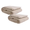 thumbnail image 1 of Danrah Toile Drop Tissu - 10 Oz 4 Pi x 12 Pi (Pack de 2) Bâche de Toile de Coton Résistant, Usage Polyvalent, Idéal pour la Protection du Sol et des Meubles, Rideaux, DIY Projets, et Plus, 1 of 9
