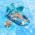 thumbnail image 2 of XTEILC Inflatable Adults Pool Toys & Floats with Detachable Sun Shade Canopy, 2 of 10