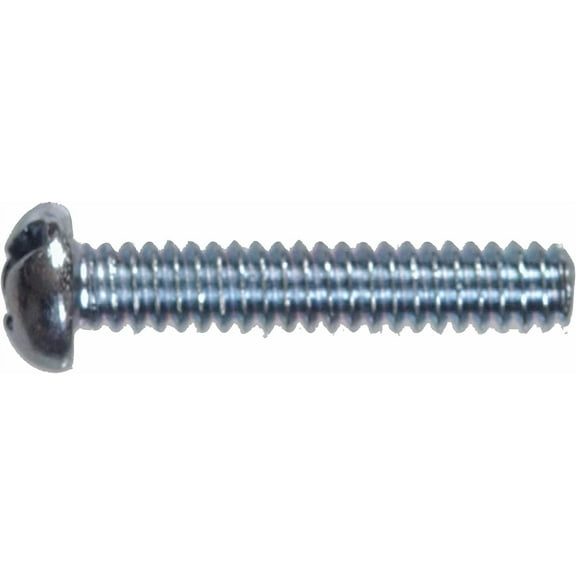 Hillman Machine Screw Round Head Combo - Steel, Zinc Finish - 100 Pack, 6-32 x 1/2 In