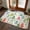 White, variant on Small Door Mat Indoor Outdoor 15.7"x23.6",Fall Absorbent Non Slip Entry Rug,Thanksgiving Rustic Cat Orange Red Maple Leaf Low Profile Welcome Mat for Front/Side Door Apartment Entrance Bathroom