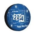 thumbnail image 1 of Fotbe Happy New Year 2024 (4) Funda de Llanta de Repuesto con Estampado, Engrosada, Ajuste Universal para Jeep, Remolque, RV, SUV, Camión-15 inch, 1 of 6