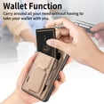 thumbnail image 2 of Compatible for Samsung Galaxy A15 Carbon Fiber Texture Wallet Case with Credit Card Slots, Shockproof Protection Business PU Leather Flip Kickstand Phone Cover for Galaxy A15, Khaki, 2 of 9