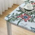 thumbnail image 5 of HAOXIT  Ruby Square Summer Tablecloth, Block Print Floral Table Cloth for Dining Table, Parties, Weddings, Outdoors Grand Millenial Decor 36*36, 5 of 8