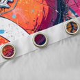 thumbnail image 4 of Homewish Rugby Game Blackout Curtains Set of 2 (52x84 Each),Sport Theme Window Curtains,Colorful Graffiti Curtains and Drapes For Boys Kids,Breathable Home Decor, 4 of 6