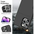 thumbnail image 3 of for iPhone 14 Pro Case with Screen Protector & Camera Cover & Lanyard 7-in-1 Full Body Hybrid iPhone 14 Pro Case Wallet Card Holder Shockproof Phone Case for iPhone 14 Pro 6.1 inch Black, 3 of 6