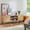 Wood, variant on Mid-Century Modern TV Stand for TVs up to 60", Wood Entertainment Center with Storage Cabinets and Open Shelves, Natural Oak
