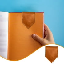 Personalized Vintage Leather Magnetic Bookmark, Durable PU Leather, Strong Magnet Clips, Multipurpose Book Page Holder, Unique Gift for Readers, Family, Teachers - Handmade Bookmarks