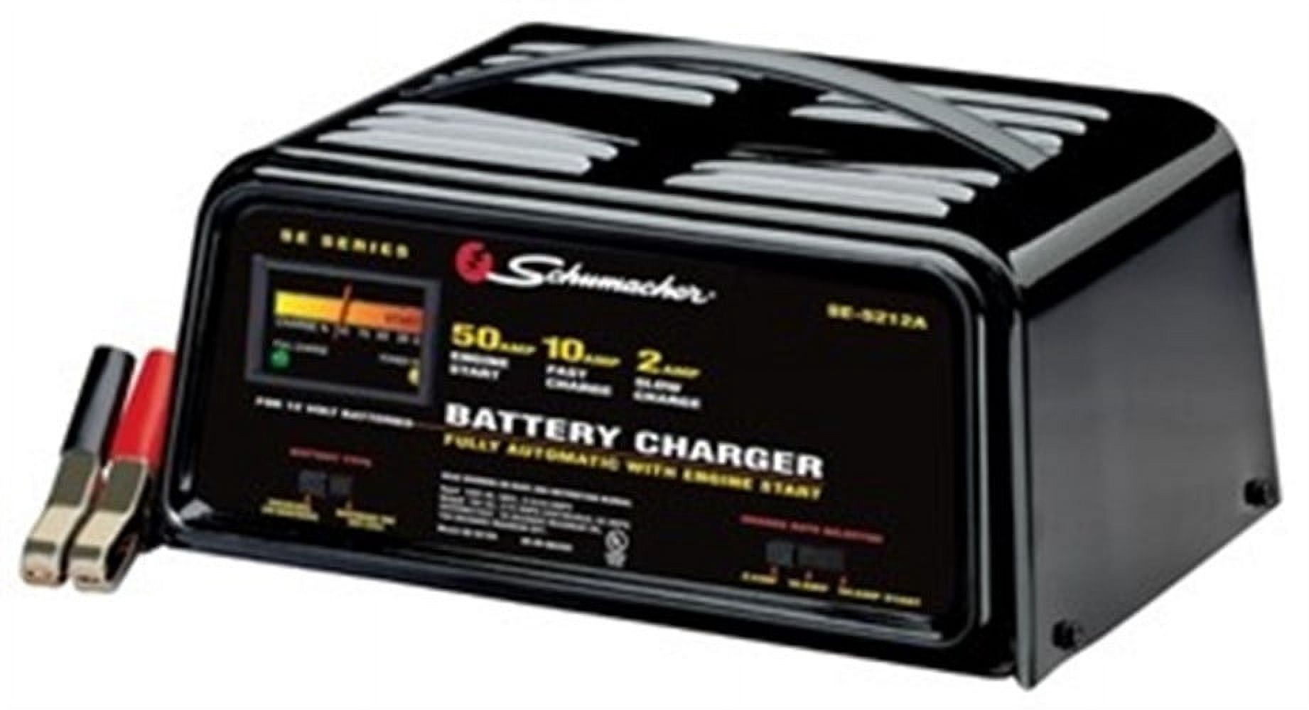 Schumacher SE-5212A 50A 12V Fully Automatic Automotive Battery Charger with Engine Start