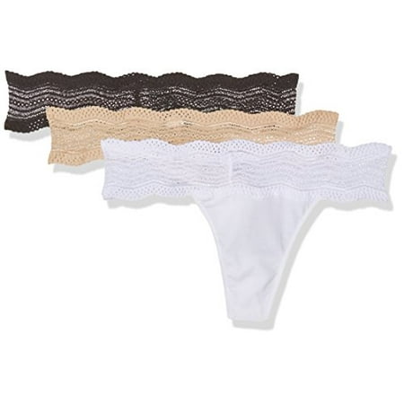 

Cosabella Dolce 3-Pack Thong Black/Blush/White One Size