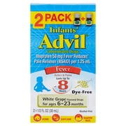Advil Infant's Fever Aches & Pains White Grape Flavored Concentrated Drops Months, 1/2 count