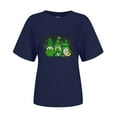 thumbnail image 4 of LSLJS Col Rond Imprimé Trèfle de Saint Patrick Manches Courtes Décontracté Ample Manches Courtes Col Rond Haut/chemise, Cadeaux pour Femmes, 4 of 4