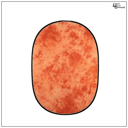 Twist Collapsible Orange Tie-Dyed 5'x7' Background Panel Disc for Photography with Convenient Carry Case by Loadstone Studio WMLS0790 Twist Collapsible Orange Tie-Dyed 5'x7' Background Panel Disc for Photography with Convenient Carry Case by Loadstone Studio WMLS0790