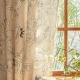 thumbnail image 7 of Vireellx Beige Curtains Crochet Lace Patchwork Drapes Curtains 84 Inch Length 2 Panels Tassel Rod Pocket Semi-Sheer Boho Bedroom Living Room Farmhouse Rustic Window Curtain Panels, 7 of 7