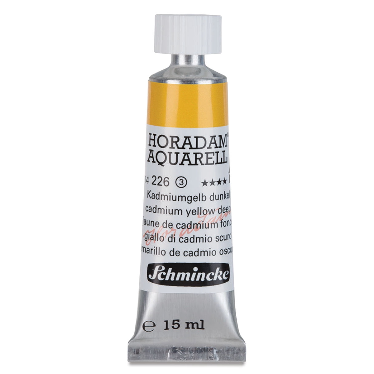 Schmincke Horadam Aquarell Artist Watercolor - Cadmium Yellow Deep, 15 ml tube