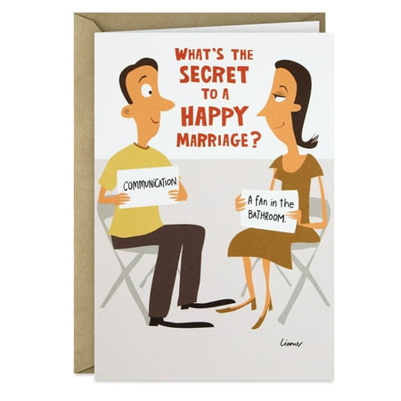 Hallmark Shoebox Funny Anniversary Card for Couple (Secret to a Happy Marriage)
