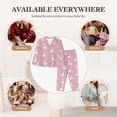 thumbnail image 4 of Uemuo Rabbit And Flower Pattern Womens Pajama Sets,PJ Set for Women,Pajamas for Women Logo,Long Sleeve Pajama Set for Women,Soft Long Sleeve Top With Pants-XX-Large, 4 of 9