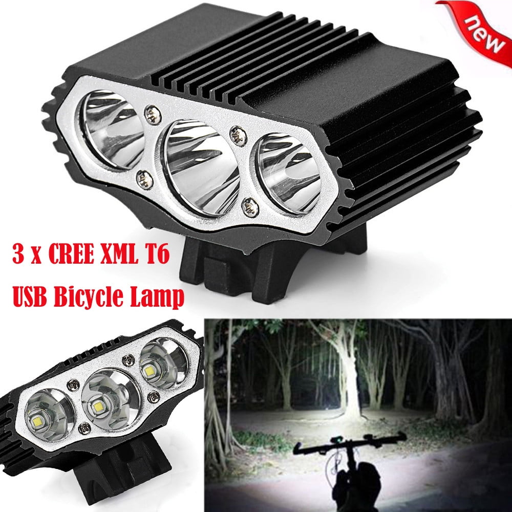 CREE XML T6 LED Headlamp USB Rechargeable Bicycle Bike Front Light Headlight Led 