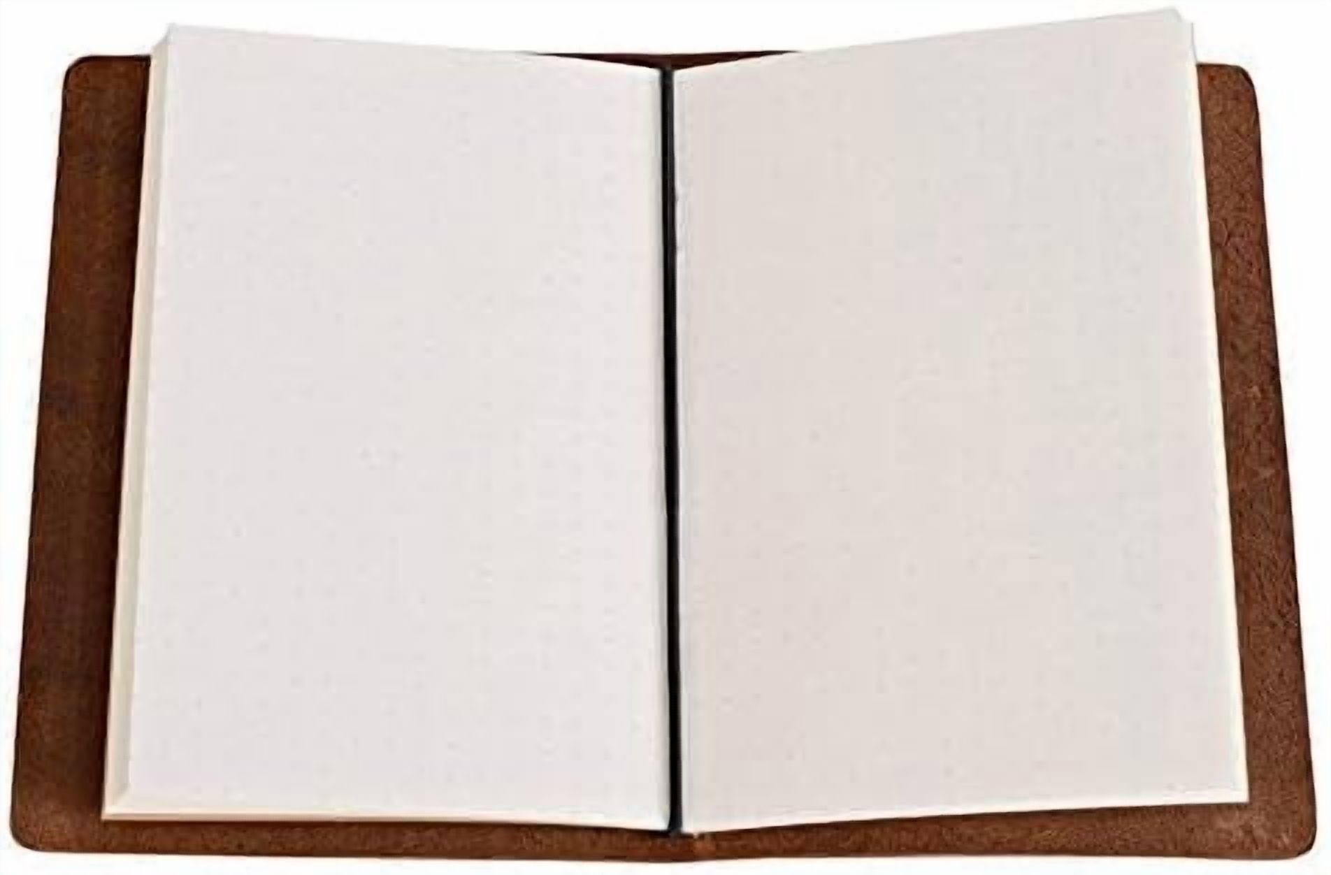 Tekola Pocket Travelers Notebook, Refillable Leather Travel Journal for Men & Women, Notebook Cover for Field Notes, Moleskine Small 3.5 x 5.5 Inches, Brown