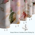 thumbnail image 6 of Pioneer Flower Floral Print Pattern Shower Curtain 72"x84" ,Bathroom Decorative Shower Curtains Set with 12 Hooks,Modern Waterproof Washable Shower Curtain, 6 of 6