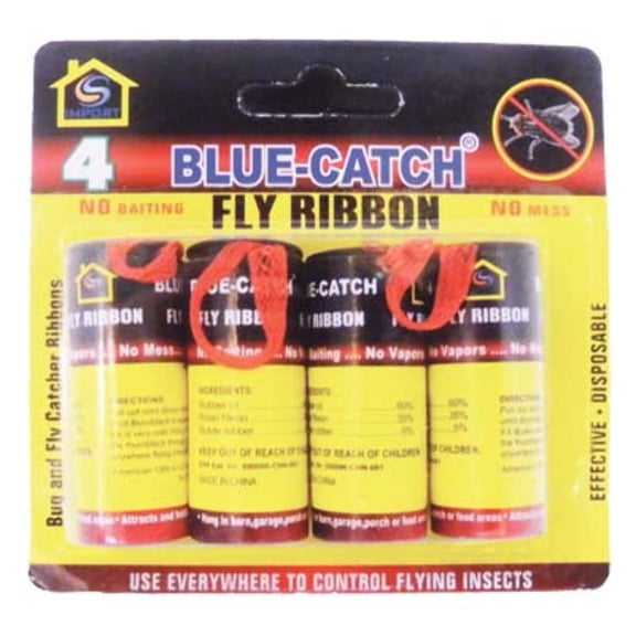 Blue Catch Fly Ribbon 4 pk