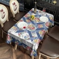 thumbnail image 2 of Pioneer Flower Floral Print Pattern Rectangle Tablecloth 60"x120",Waterproof Polyester Rectangle Table Cloth, Wipeable Spillproof Polyester Tablecloth for Dining, Camping, Indoor and Outdoor, 2 of 6