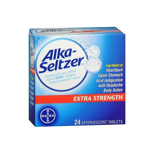 Alka-Seltzer Analgesic Extra Strength Time-Tested Fast Relief, 24ct, 4 ...