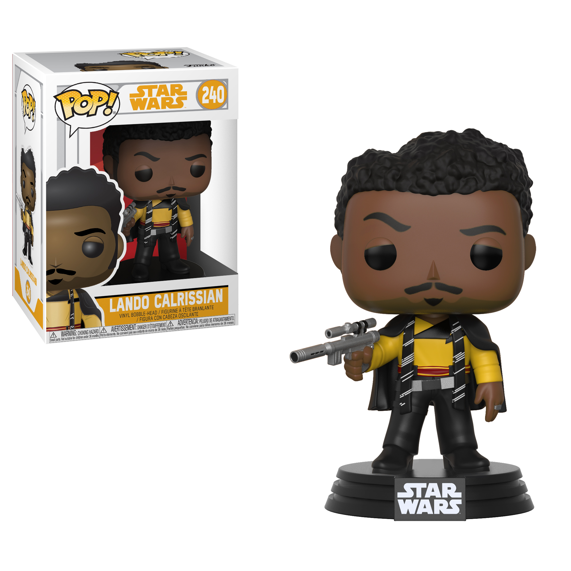 Funko POP! Star Wars Solo, A Star Wars Story Collectors Set - Han Solo, Chewie w/ Goggles, Lando Main Outfit & L3-37 - image 3 of 5