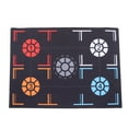 thumbnail image 2 of Basketball Footstep Training Mat, Non Slip Thickened Point Reminders 3mm Rubber Basketball Dribbling Training Blanket Black Silent  For Home, 2 of 8