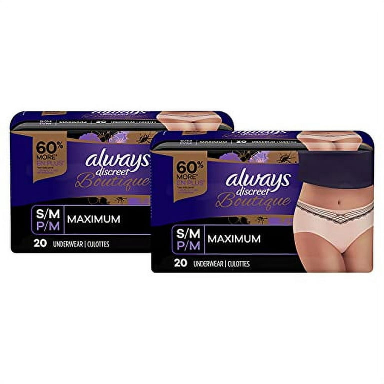 Always Adult Incontinence Underwear for Women and Postpartum