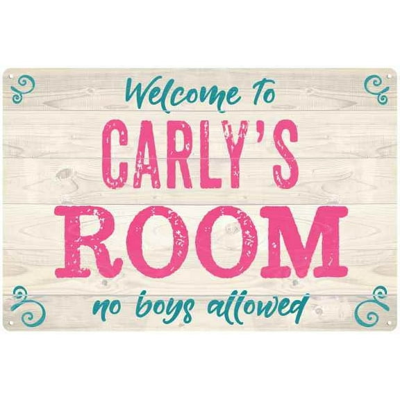 CARLY'S Room Kids Bedroom Sign 8x12 Metal Sign 208120089455