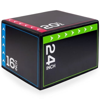 Yes4All Gym Equipment: 3-in-1 Soft Plyo Box Wooden Core for