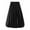 Black, variant on Efsteb Skirts for Women High Waist Pleated Mid-calf Skirt Fashion Solid Color Spring Fall Casual Comfy Skirts (Black,Free Size)