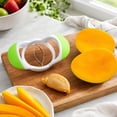 thumbnail image 5 of Mango Slicer and Cutter Kitchen Tool, Stainless Steel Blade Fruit Divider for Mangoes, ABS Handheld Mango Splitter for Fast Cutting and Everyday Food Preparation, 5 of 9