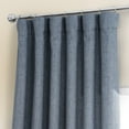 thumbnail image 3 of Sweden Blue Italian Faux Linen Curtain (1 Panel), Sweden Blue, 50W X 84L, 3 of 6