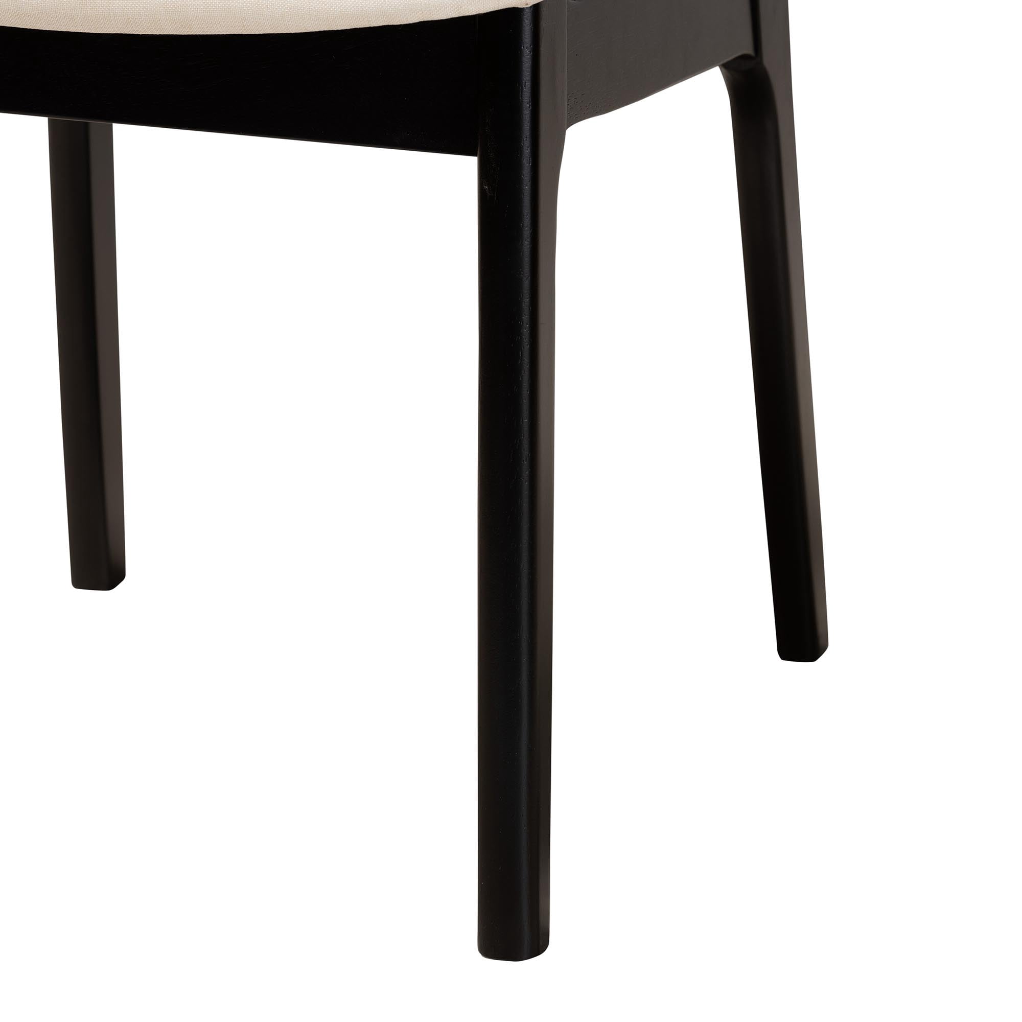 Baxton Studio Ballerina Rattan BOHO Dining Sets, 5-Piece, Black