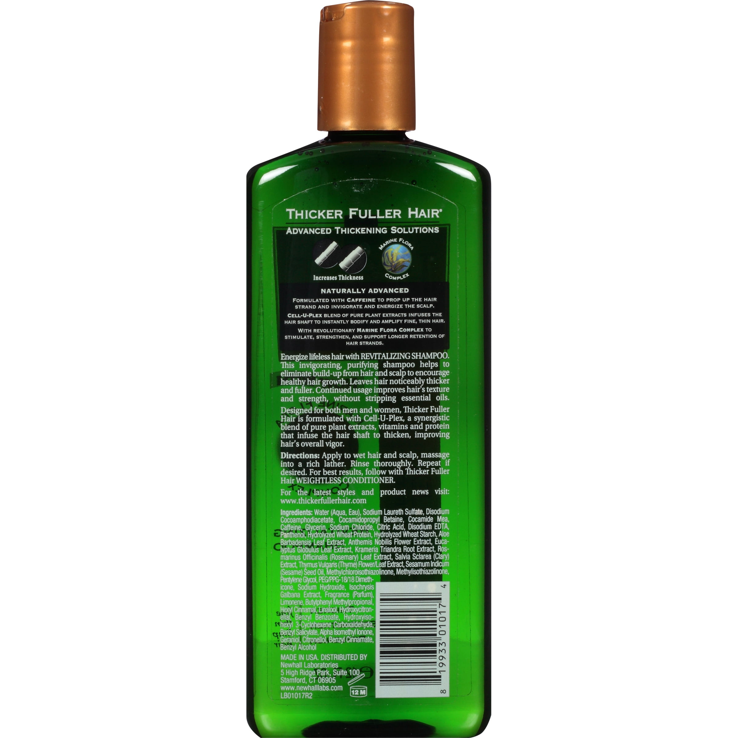 Thicker Fuller Hair Cell-U-Plex Thickening & Nourishing Daily Shampoo, 12  fl oz 