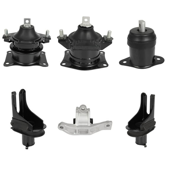 ECCPP Engine Motor Mount Transmission Mount Suspension Mount Set Fit For Acura TL Base Type-S 2007 2008, Automatic Transmission A4526HY A4599HY A4517 A4591 A65022 A65025