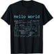 thumbnail image 1 of Hello World - Camiseta con lenguajes de programación por computadora, 1 of 2