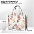 thumbnail image 3 of Large Capacity Tote Bag,Pioneer Flower Floral Print Pattern Handbag Fashion Luxury Tote Bag,15.7"x13"x 5.1" Inches,Laptop Compatible, 3 of 6
