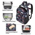 thumbnail image 5 of JIALIOU 14" Laptop Backpack Waterproof Airline Approved Stylish Casual Daypack for Travel Business College Work, Cartoon Car and Star, 5 of 8