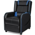 thumbnail image 1 of Giantex Fauteuil Inclinable, Sofa Inclinable de Massage Sofa Simple Siège de Cinéma Maison Fauteuil de Lecture, Bleu, 1 of 7
