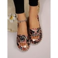 thumbnail image 3 of Women Paisley Pattern Slide Sandals  Vacation Summer Flat Sandals, 3 of 7