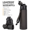 thumbnail image 4 of Botella de agua TakeToday plegable de 600 ml con correa de pajita, 4 of 8