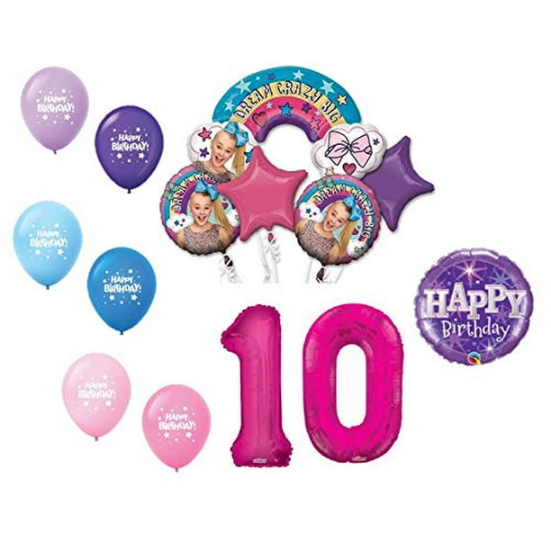 JoJo Siwa 10th "10" Happy Birthday Party Dream Crazy Big Decoration