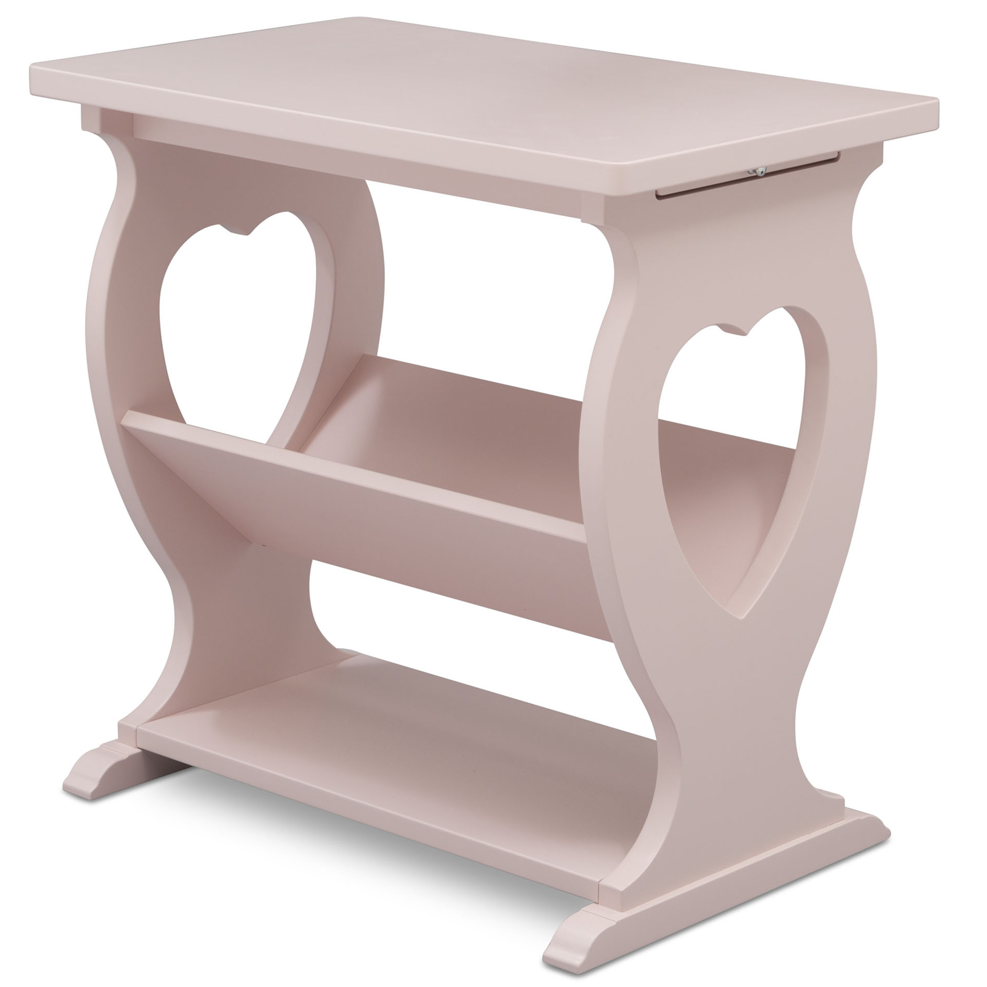 Delta Children Canton End/Side Table for the Nursery, Lotus Pink