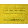 thumbnail image 1 of Ahgly Company Indoor Rectangle Abstract Yellow Modern Area Rugs, 4' x 6', 1 of 4
