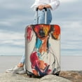 thumbnail image 7 of Vsdgher Colorful Dachshund Art Luggage Cover Suitcase Cover Protector Anti-scratch Suitcase cover Fits 18-32 Inch Luggage(No luggage included)-Medium, 7 of 7
