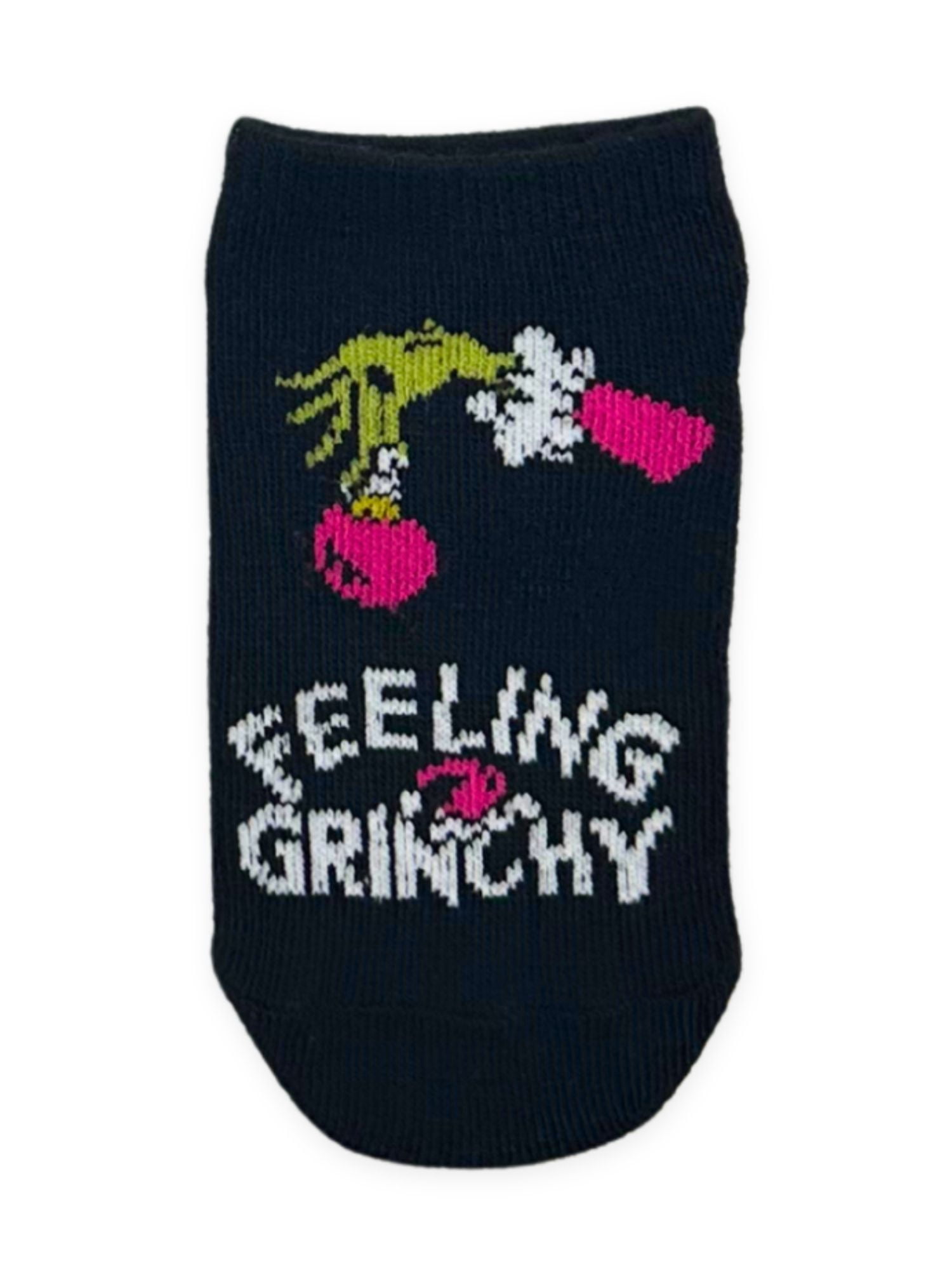 Grinch x Justice Girls No-Show Socks, 6-Pack, Sizes S/M-M/L