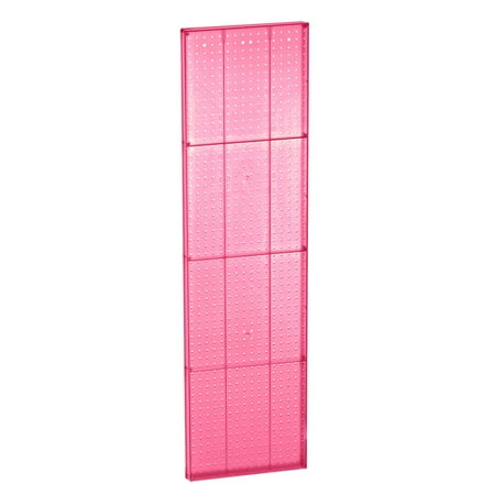 

Azar Displays 771660-PNK Pink Pegboard Wall Panel Storage Solution Size: 60 x 16.125 2-Pack