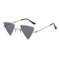 thumbnail image 1 of Y2K Punk Metal Style Small Triangular Hippie Sunglasses Metal Frame Tinted Colorful Lens Sun Glasses For Women Men Punk Shades Party Eyeglasses, 1 of 4